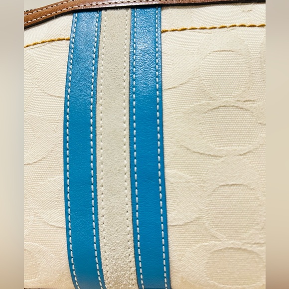 COACH Y2K Signature C Jacquard w/Leather Trim Demi Shoulder Bag - Picture 4 of 12